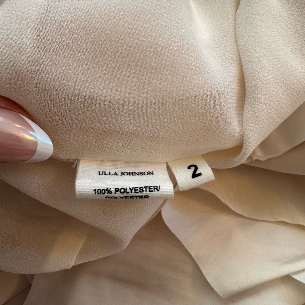 Ulla Johnson Silk Ruffle Midi Dress – Taylor Swift Inspired – Size 2 - Picture 4 of 6